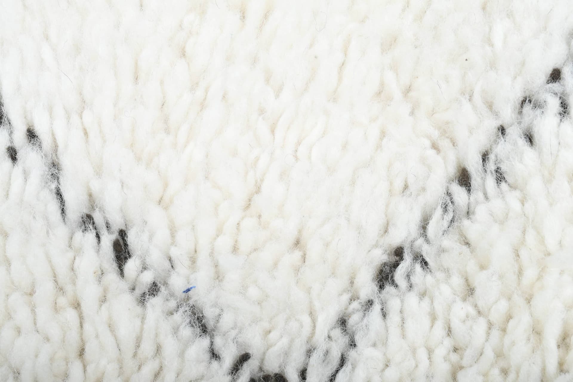 Moroccan Rug Handmade Wool 2x4 - Ivory Black Diamond Boho Minimalist Area Rug for Bedroom Entryway Beni Ourain - Image 7