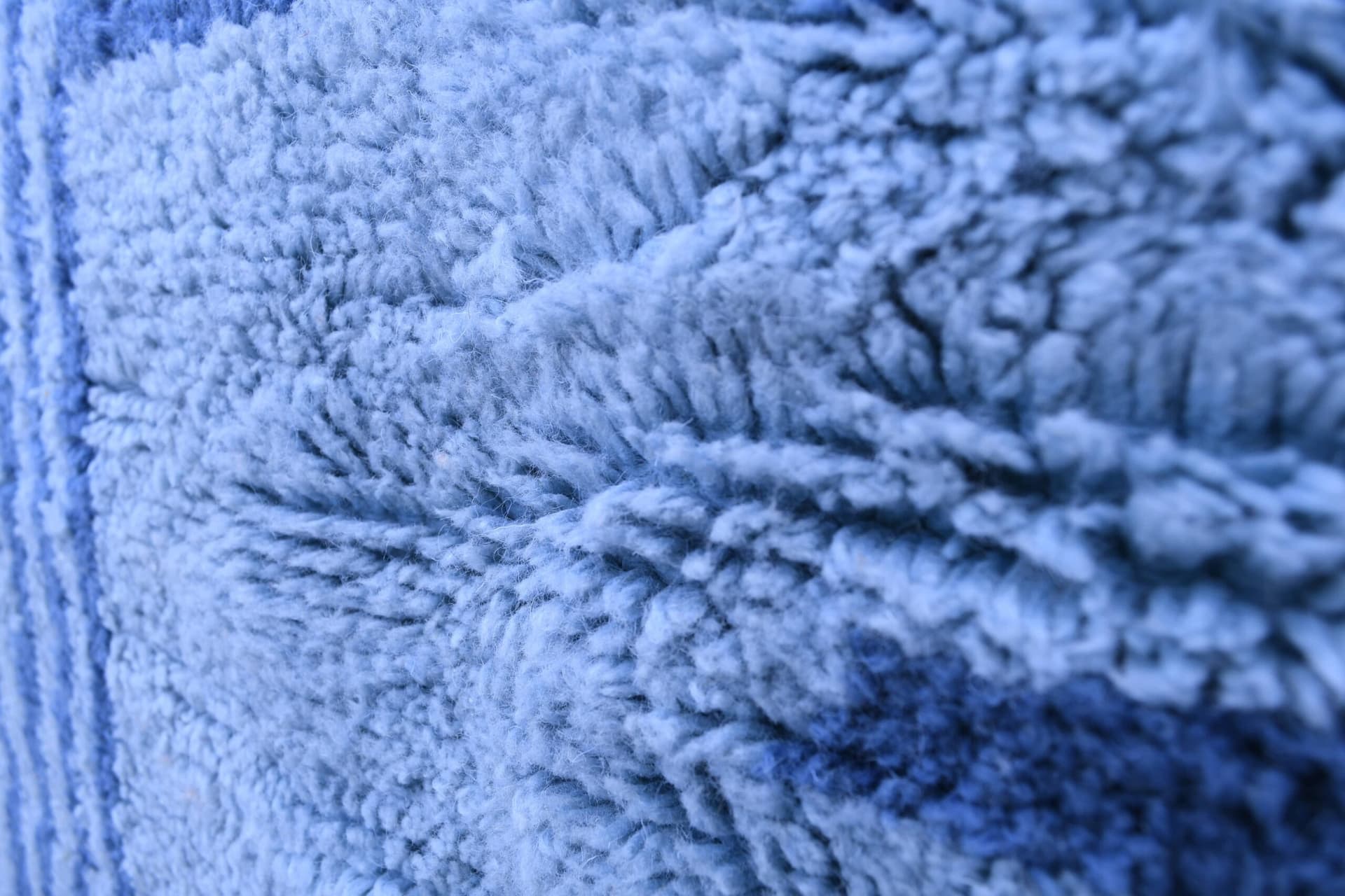 Moroccan Rug Handmade Wool 7x10 - Blue Minimalist Modern Area Rug for Living Room Bedroom - Authentic Mrirt Berber - Image 10