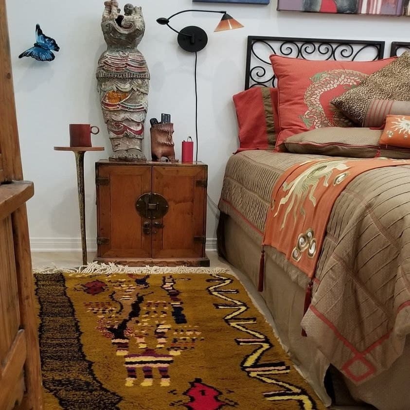 Alfombra Marroquí Hecha a Mano Lana Tamaño Personalizado - Alfombra Boho Neutra Marrón para Sala de Estar Dormitorio - Tribal Bereber - Image 2