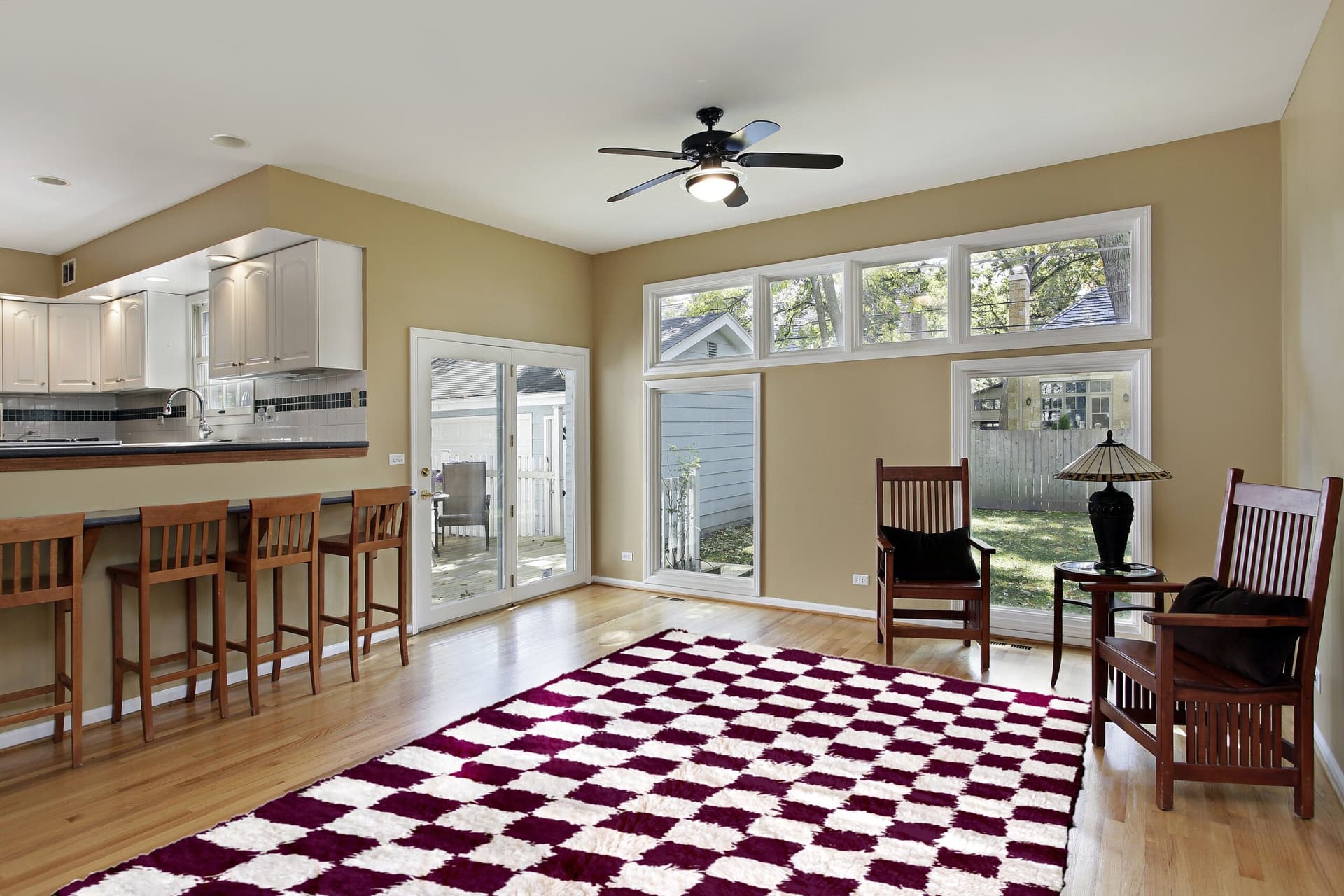 Alfombra Marroquí Hecha a Mano de Lana 8x10 - Alfombra de Área a Rayas Marfil y Ciruela Boho para Sala de Estar y Dormitorio - Mrirt - Image 3