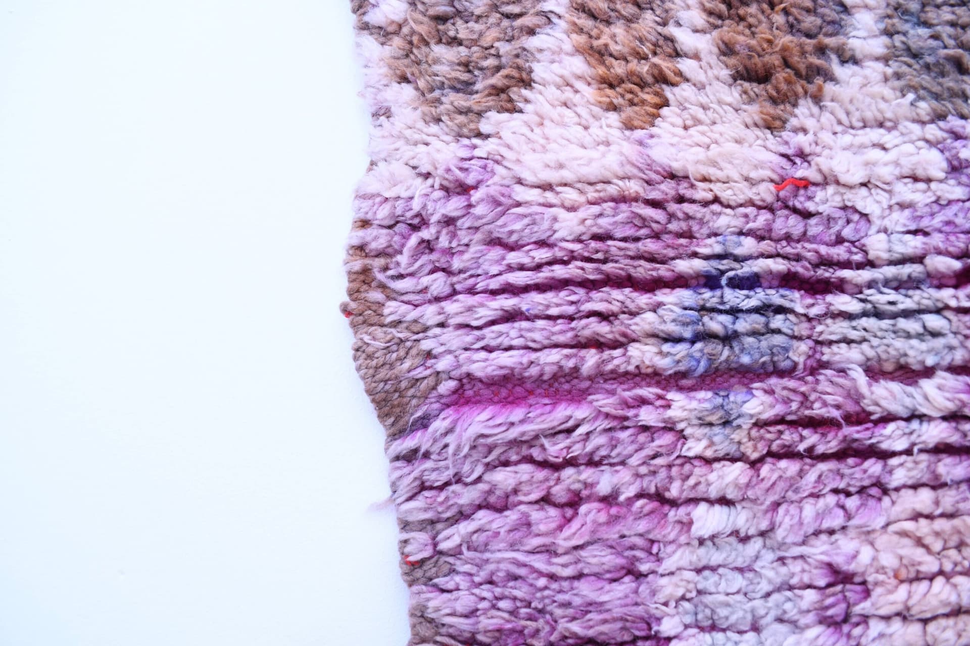 Stunning Moroccan Talsint Wool Rug, 149x344cm, Purple Handmade Bohemian Decor - Image 4