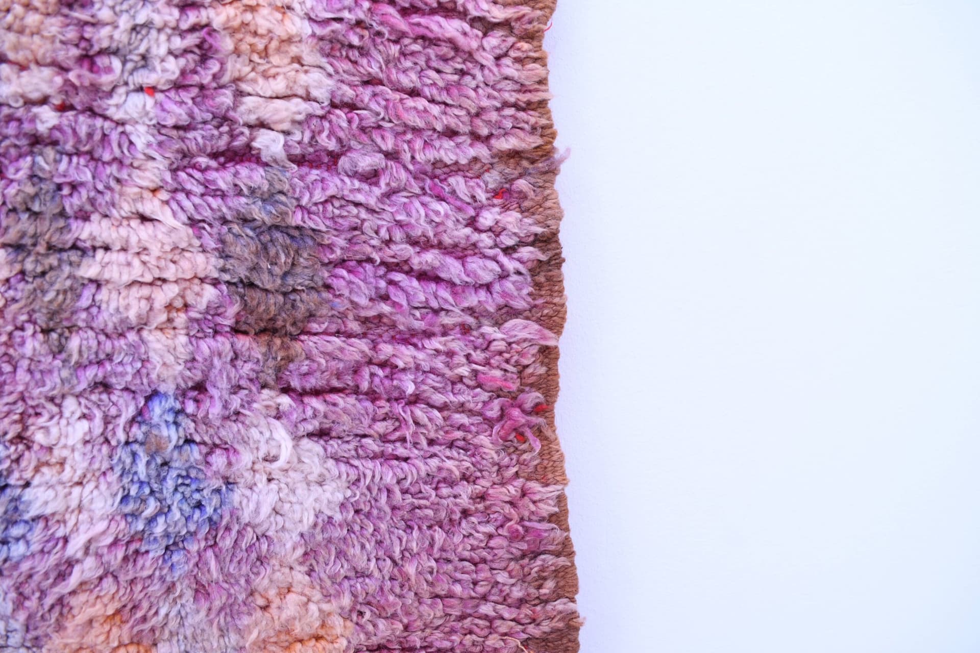 Stunning Moroccan Talsint Wool Rug, 149x344cm, Purple Handmade Bohemian Decor - Image 5