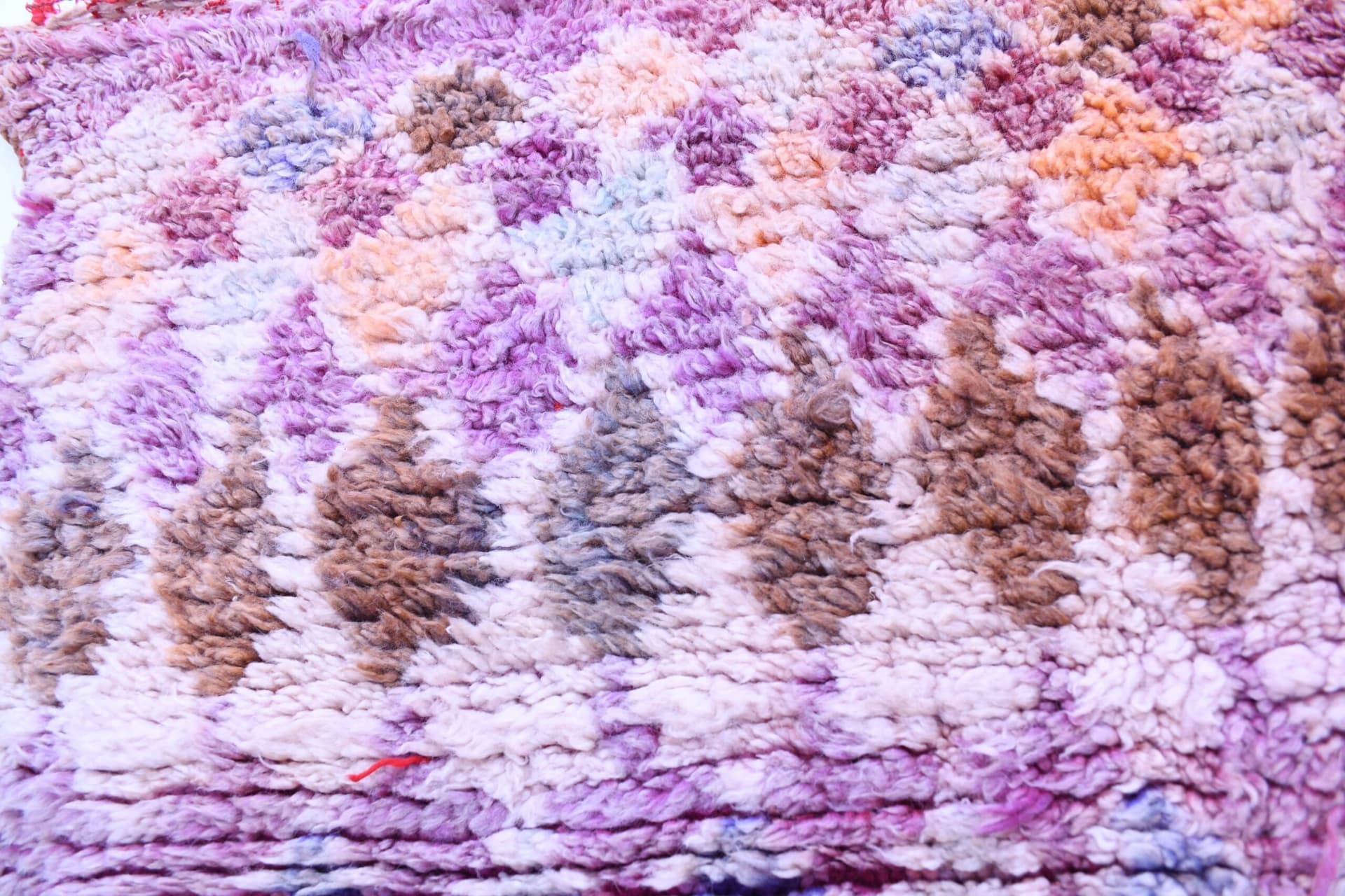 Stunning Moroccan Talsint Wool Rug, 149x344cm, Purple Handmade Bohemian Decor - Image 9