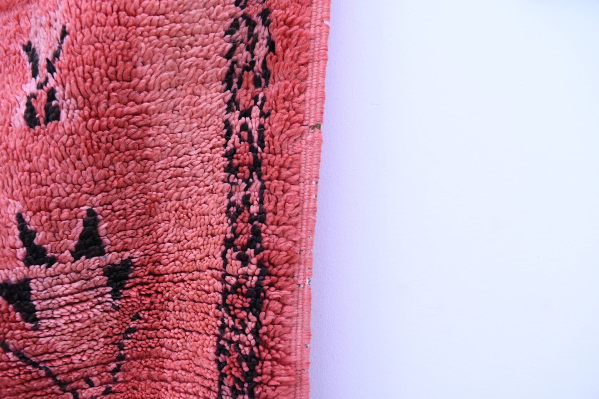 Authentic Red Moroccan Wool Rug - Mediouna Style 179x316cm, Handcrafted Elegance - Image 3