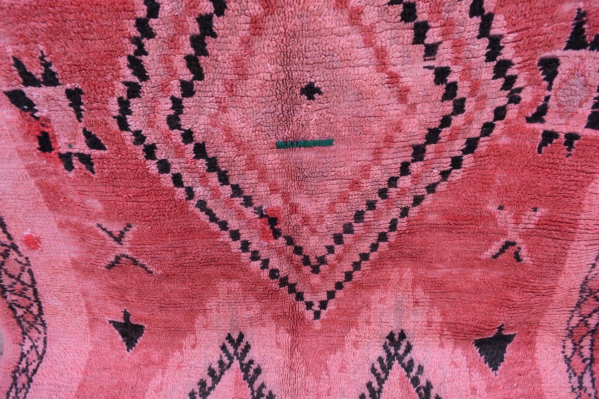 Authentic Red Moroccan Wool Rug - Mediouna Style 179x316cm, Handcrafted Elegance - Image 7