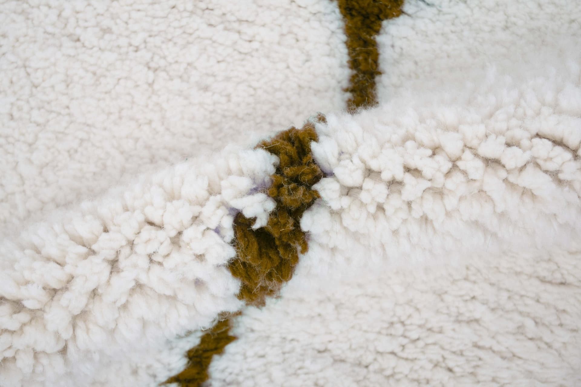 Moroccan Rug Handmade Wool Custom Size - Ivory Brown Neutral Boho Area Rug for Living Room Bedroom Beni Ourain - Image 9