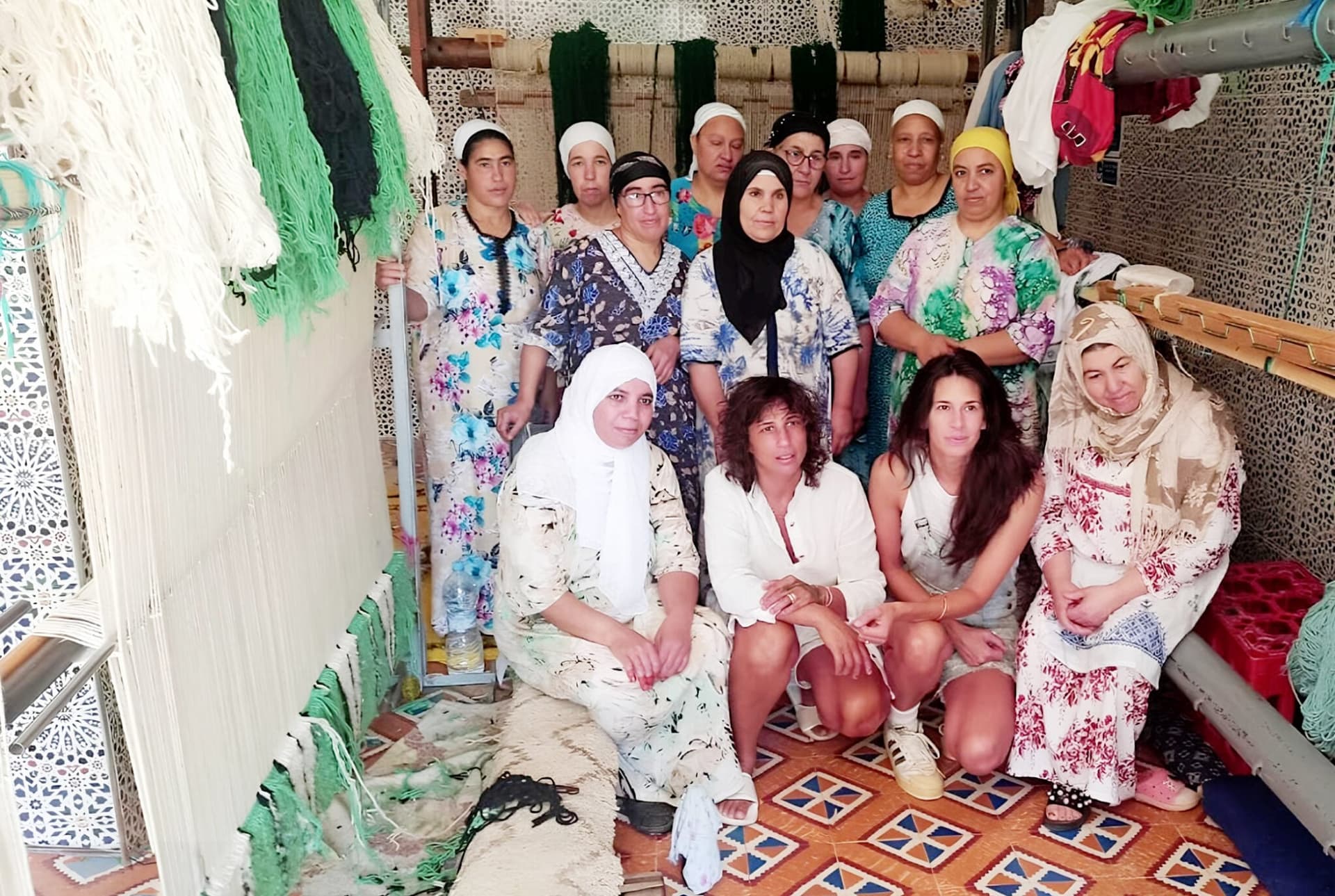 WeBerber artisan weavers in the Atlas Mountains