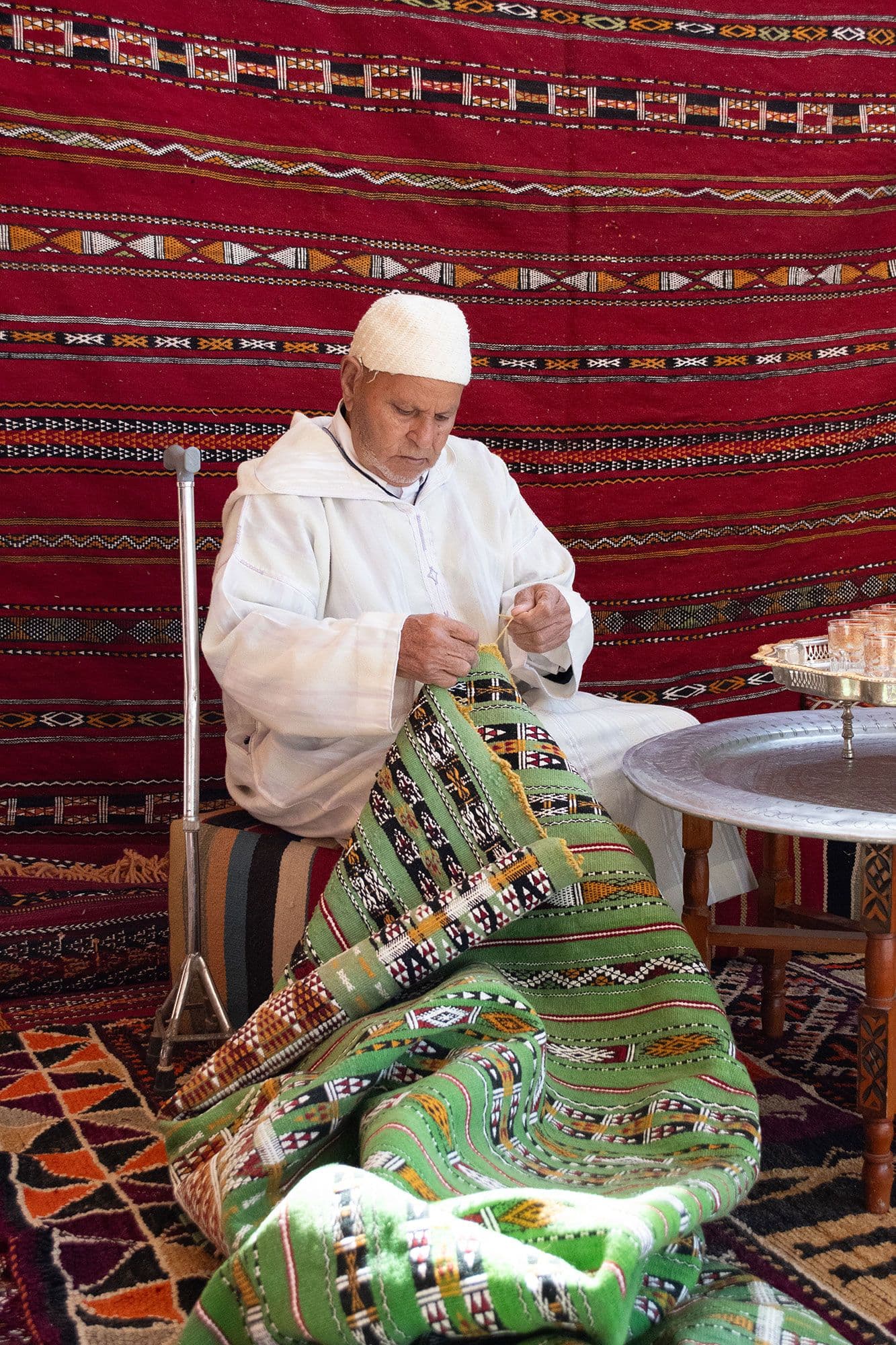 Berber artisan family tradition in the Atlas Mountains